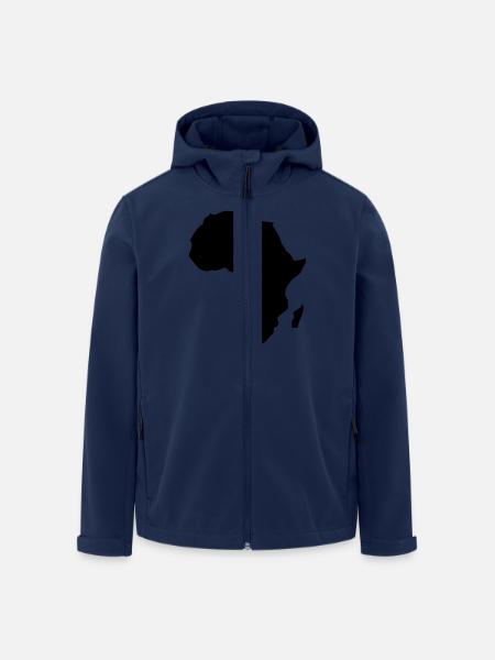 Africa - Men’s Recycled Softshell Jacket by Stanley/Stella - navy