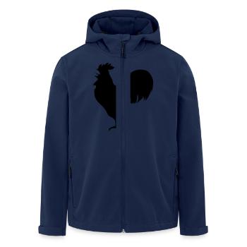 Hahn - Recycelte Männer Softshell-Jacke von Stanley/Stella - Navy - Vorne - AI Model Male 185 light (185cm)