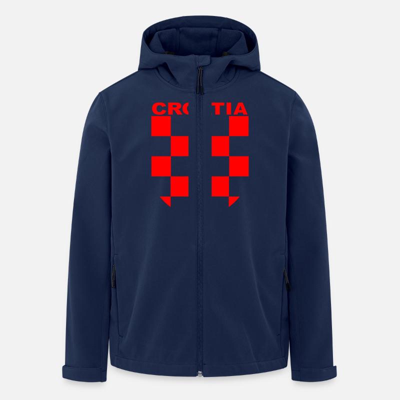 Croatia Logo - Recycelte Männer Softshell-Jacke von Stanley/Stella - Navy