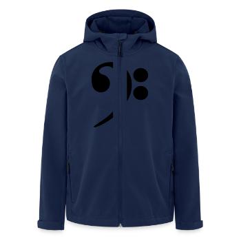 Bass Clef - Men’s Recycled Softshell Jacket by Stanley/Stella - navy - Front - AI Model Male 185 light (185cm)