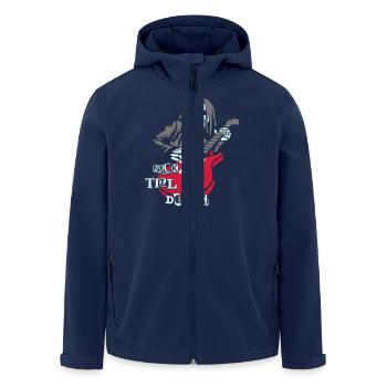 dead_guitar_player_2 - Men’s Recycled Softshell Jacket by Stanley/Stella - navy - Front - AI Model Male 185 light (185cm)