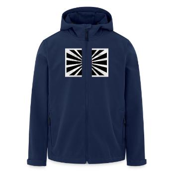 Corsica - Men’s Recycled Softshell Jacket by Stanley/Stella - navy - Front - AI Model Male 185 light (185cm)