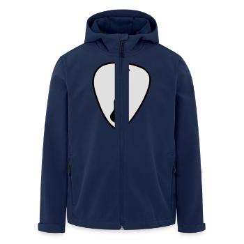 gitarre - Recycelte Männer Softshell-Jacke von Stanley/Stella - Navy - Vorne - AI Model Male 185 light (185cm)
