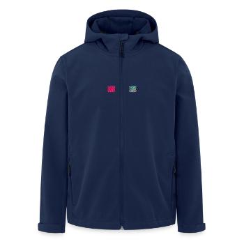 Cross dhaite - Men’s Recycled Softshell Jacket by Stanley/Stella - navy - Front - AI Model Male 185 light (185cm)