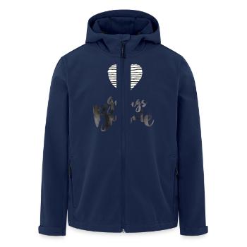 goldigs Butzale Stripes - Recycelte Männer Softshell-Jacke von Stanley/Stella - Navy - Vorne - AI Model Male 185 light (185cm)