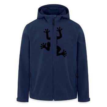 Frog / Frog Silhouette - Men’s Recycled Softshell Jacket by Stanley/Stella - navy - Front - AI Model Male 185 light (185cm)