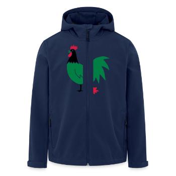 chicken crazy crazy chick duck goose bird bullshit - Men’s Recycled Softshell Jacket by Stanley/Stella - navy - Front - AI Model Male 185 light (185cm)