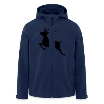 Cerf - Veste softshell homme en polyester recyclé Stanley/Stella - marine - Devant - AI Model Male 185 light (185cm)
