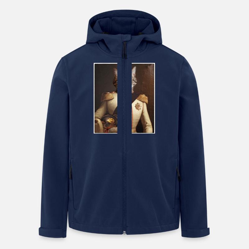 Cat Soldier - Recycelte Männer Softshell-Jacke von Stanley/Stella - Navy
