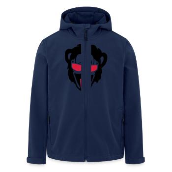 monkey gorilla monkey head bezel glass2 - Men’s Recycled Softshell Jacket by Stanley/Stella - navy - Front - AI Model Male 185 light (185cm)