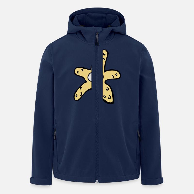 Seestern - Recycelte Männer Softshell-Jacke von Stanley/Stella - Navy