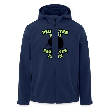 peut etre kiwi kinon animal oiseaux expr - Veste softshell homme en polyester recyclé Stanley/Stella - marine - Devant - AI Model Male 185 light (185cm)
