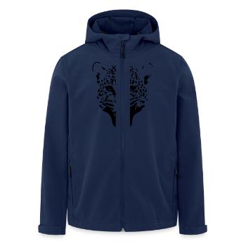 Leopard - Men’s Recycled Softshell Jacket by Stanley/Stella - navy - Front - AI Model Male 185 light (185cm)