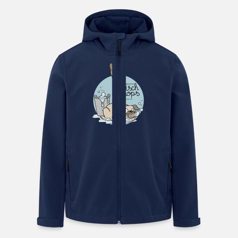 Wischmops - Recycelte Männer Softshell-Jacke von Stanley/Stella - Navy