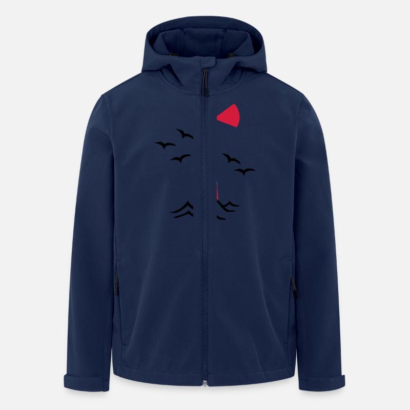 Phare - Veste softshell homme en polyester recyclé Stanley/Stella - marine