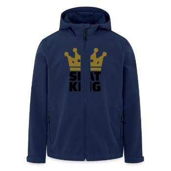 Skat King - Men’s Recycled Softshell Jacket by Stanley/Stella - navy - Front - AI Model Male 185 light (185cm)