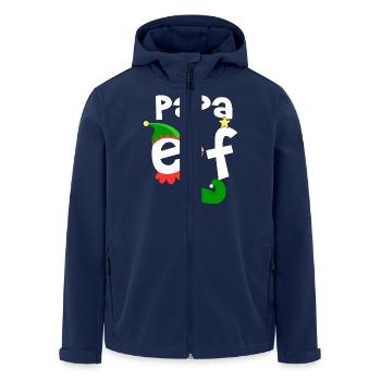 papa elf - Recycelte Männer Softshell-Jacke von Stanley/Stella - Navy - Vorne - AI Model Male 185 light (185cm)