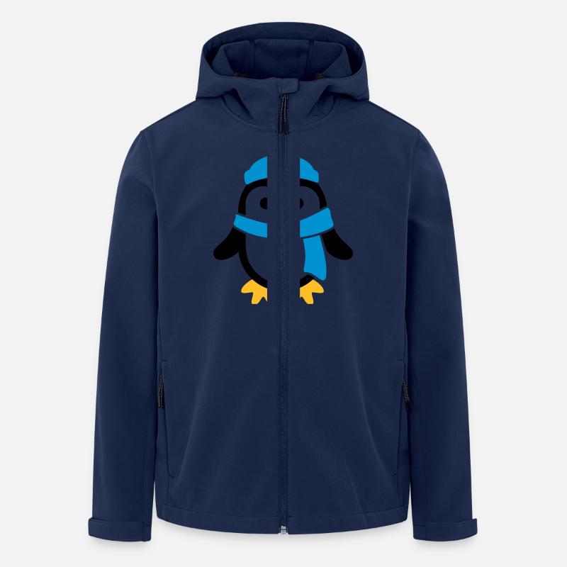 Pinguin - Recycelte Männer Softshell-Jacke von Stanley/Stella - Navy