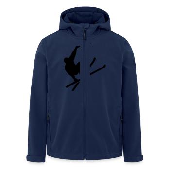 Ski - Recycelte Männer Softshell-Jacke von Stanley/Stella - Navy - Vorne - AI Model Male 185 light (185cm)