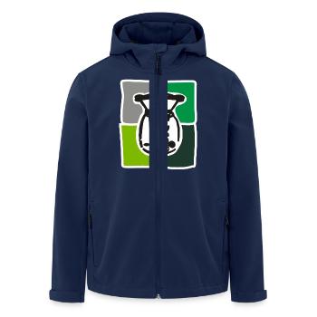 TM-Tshirt, Thermomix - Recycelte Männer Softshell-Jacke von Stanley/Stella - Navy - Vorne - AI Model Male 185 light (185cm)
