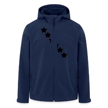 stars - Recycelte Männer Softshell-Jacke von Stanley/Stella - Navy - Vorne - AI Model Male 185 light (185cm)