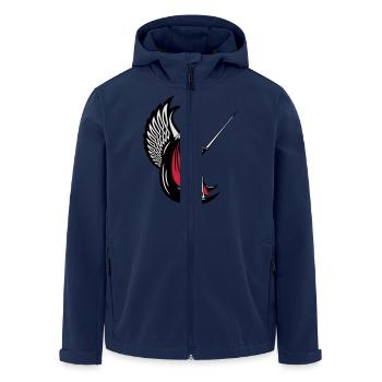 Gothic Girl Wings Dark Angel sexy - Men’s Recycled Softshell Jacket by Stanley/Stella - navy - Front - AI Model Male 185 light (185cm)