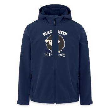 Schwarzes Schaf der Familie - Recycelte Männer Softshell-Jacke von Stanley/Stella - Navy - Vorne - AI Model Male 185 light (185cm)