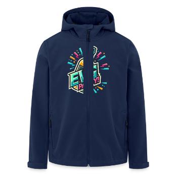 Junggesellenabschied - Recycelte Männer Softshell-Jacke von Stanley/Stella - Navy - Vorne - AI Model Male 185 light (185cm)