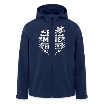 biene bergwerk honig weiß - Recycelte Männer Softshell-Jacke von Stanley/Stella - Navy - Vorne - AI Model Male 185 light (185cm)