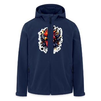 Black Phönix Inc - Recycelte Männer Softshell-Jacke von Stanley/Stella - Navy - Vorne - AI Model Male 185 light (185cm)