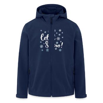 Let It Snow - Men’s Recycled Softshell Jacket by Stanley/Stella - navy - Front - AI Model Male 185 light (185cm)