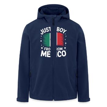 Mexiko Mexico Mexikanisch Spanisch - Recycelte Männer Softshell-Jacke von Stanley/Stella - Navy - Vorne - AI Model Male 185 light (185cm)