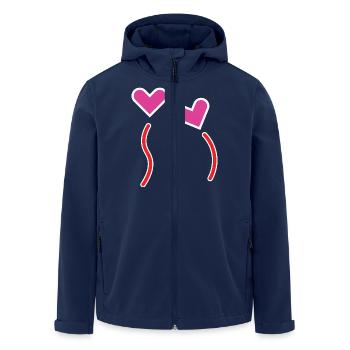 Sweet Couple 00 - Men’s Recycled Softshell Jacket by Stanley/Stella - navy - Front - AI Model Male 185 light (185cm)