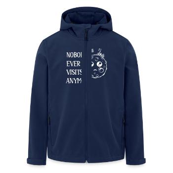 Moon Landing Nobody Ever Visits Anymore - Men’s Recycled Softshell Jacket by Stanley/Stella - navy - Front - AI Model Male 185 light (185cm)