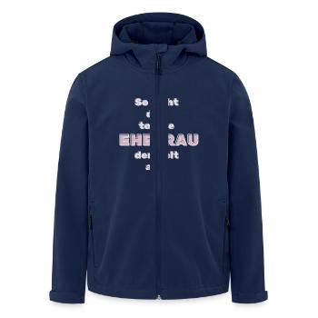 So sieht die beste Ehefrau der Welt aus! - Recycelte Männer Softshell-Jacke von Stanley/Stella - Navy - Vorne - AI Model Male 185 light (185cm)