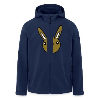 Bunny Funny Face Grimace Silly Funny Smile - Men’s Recycled Softshell Jacket by Stanley/Stella - navy - Front - AI Model Male 185 light (185cm)