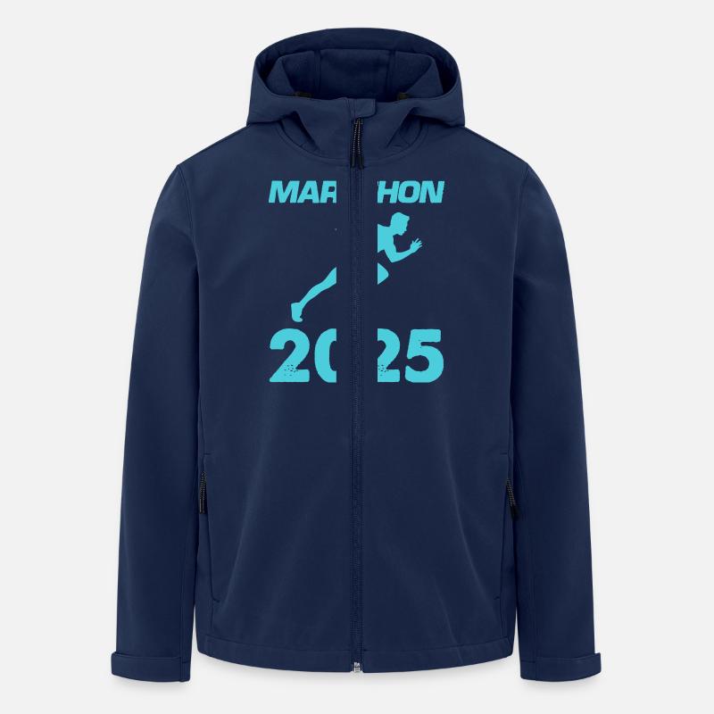 Marathon 2025 - Men’s Recycled Softshell Jacket by Stanley/Stella - navy