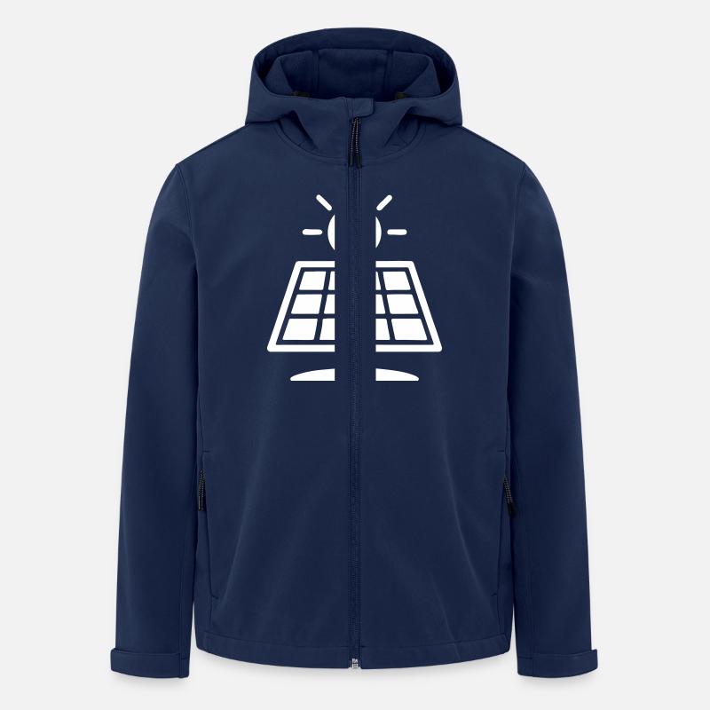 Solar Panele Photovoltaik Anlage - Recycelte Männer Softshell-Jacke von Stanley/Stella - Navy
