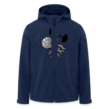 Octopus Bodybuilder Gym Gym de musculation - Veste softshell homme en polyester recyclé Stanley/Stella - marine - Devant - AI Model Male 185 light (185cm)