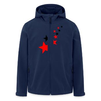 Sterne - Recycelte Männer Softshell-Jacke von Stanley/Stella - Navy - Vorne - AI Model Male 185 light (185cm)