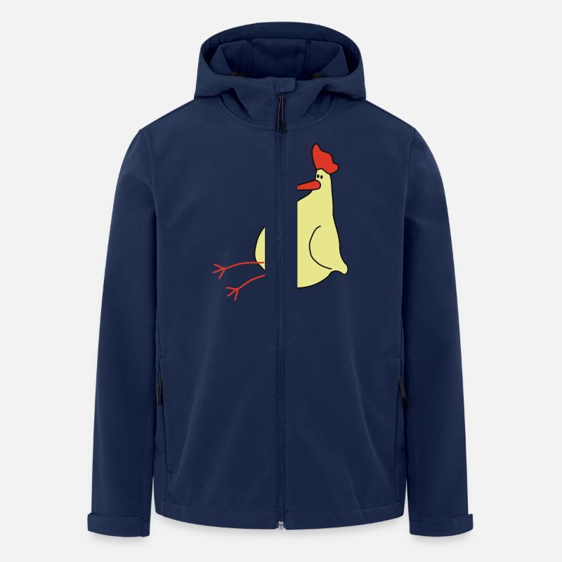 Ein Huhn - Recycelte Männer Softshell-Jacke von Stanley/Stella - Navy