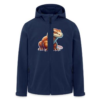 Komodo Dragon - Men’s Recycled Softshell Jacket by Stanley/Stella - navy - Front - AI Model Male 185 light (185cm)