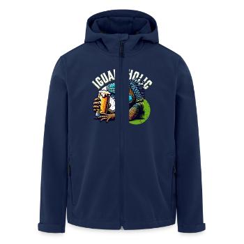 Bière Iguana - Veste softshell homme en polyester recyclé Stanley/Stella - marine - Devant - AI Model Male 185 light (185cm)