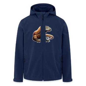 Komodo Dragon - Men’s Recycled Softshell Jacket by Stanley/Stella - navy - Front - AI Model Male 185 light (185cm)