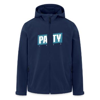 Party Crew - Recycelte Männer Softshell-Jacke von Stanley/Stella - Navy - Vorne - AI Model Male 185 light (185cm)