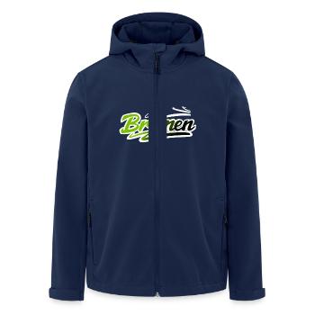 Bremen - Recycelte Männer Softshell-Jacke von Stanley/Stella - Navy - Vorne - AI Model Male 185 light (185cm)
