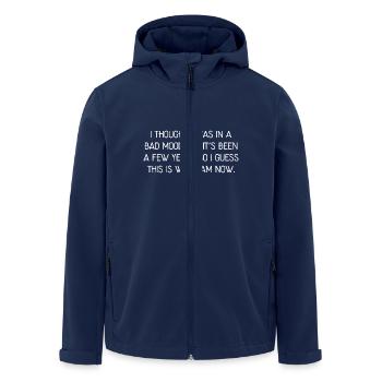 Je pensais que j’étais de mauvaise humeur chemise drôle - Veste softshell homme en polyester recyclé Stanley/Stella - marine - Devant - AI Model Male 185 light (185cm)