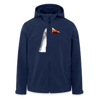 Gans - Recycelte Männer Softshell-Jacke von Stanley/Stella - Navy - Vorne - AI Model Male 185 light (185cm)