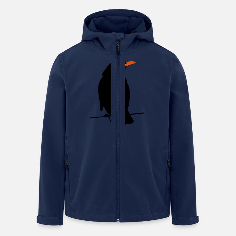 Amsel - Recycelte Männer Softshell-Jacke von Stanley/Stella - Navy