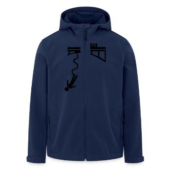 Bungee jumping - Veste softshell homme en polyester recyclé Stanley/Stella - marine - Devant - AI Model Male 185 light (185cm)